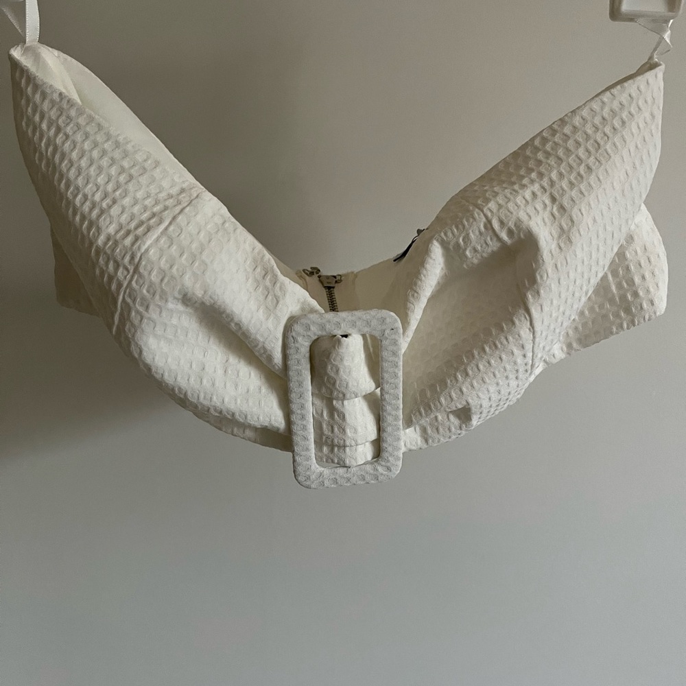 NWT Fashion Nova ivory bandeau - size S